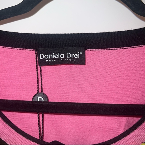 DANIELA DREI Pink Vest Top IT48 US14 UK16 XXL Sleeveless Made in Italy - Picture 2 of 7